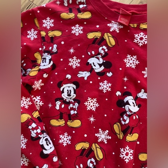 Mickey Mouse Christmas sweatshirt womens size XS red - Picture 3 of 4